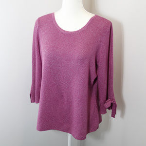 Christopher & Banks Purple sweater size L